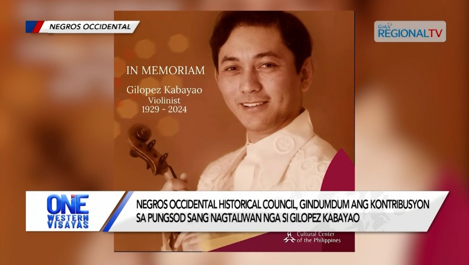 Gindumdum ang kontribusyon sa pungsod sang nagtaliwan nga si Gilopez Kabayao